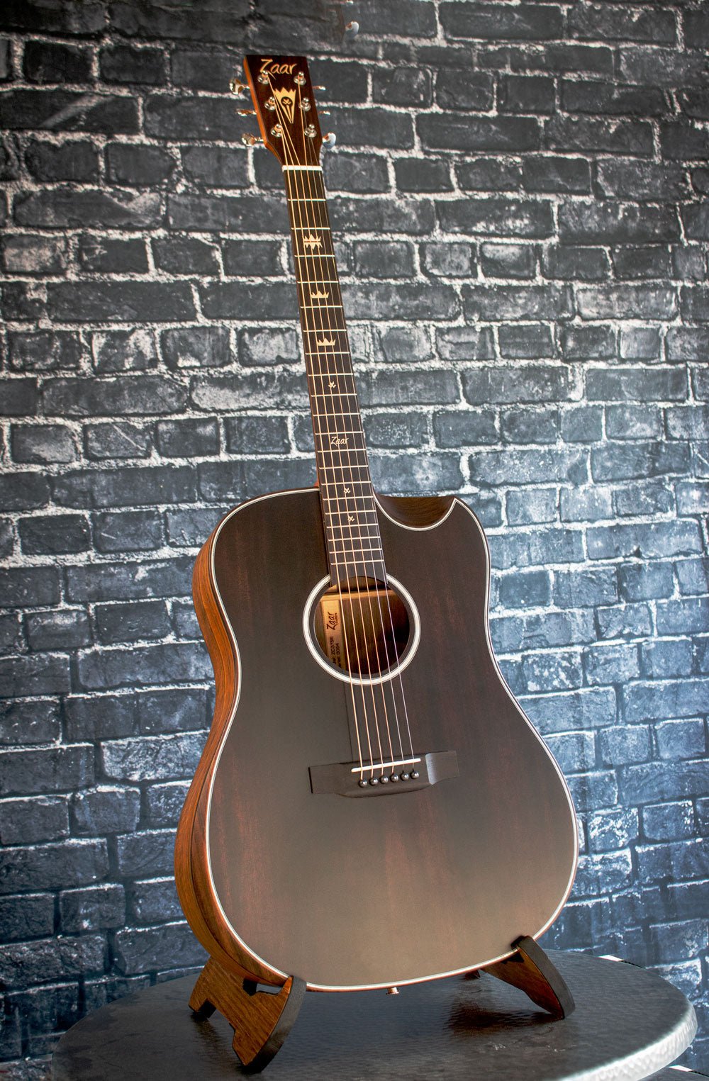 ZC375 - Spruce & Walnut Satin Acoustic - Crown Series - Zaar Guitars